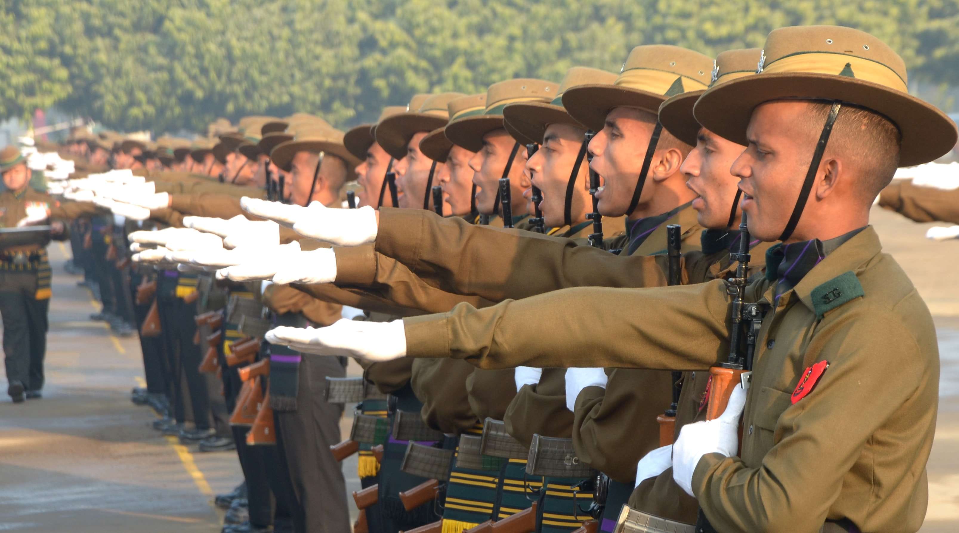 Gurkha soldiers take oath of country service
