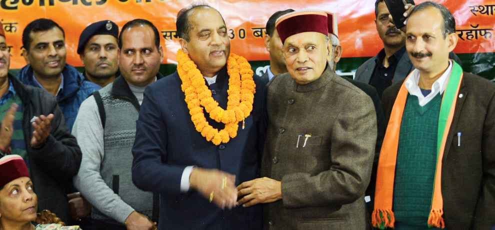 prem kumar dhumal put a proposal for jairam thakur for cm post