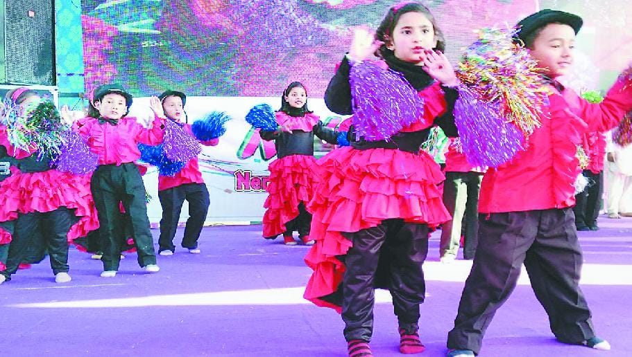 बच्चों ने रंगारंग प्रस्तुतियों से बांधा समां