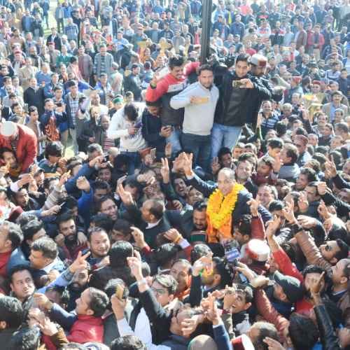 Celebration in Himachal after jairam thakur declared chief minister