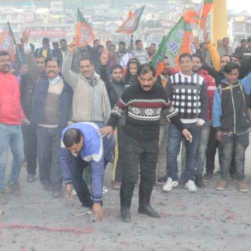 Celebration in Himachal after jairam thakur declared chief minister