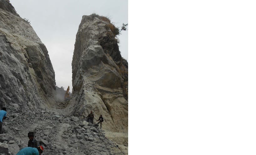 No explosion, rock closing with new technology