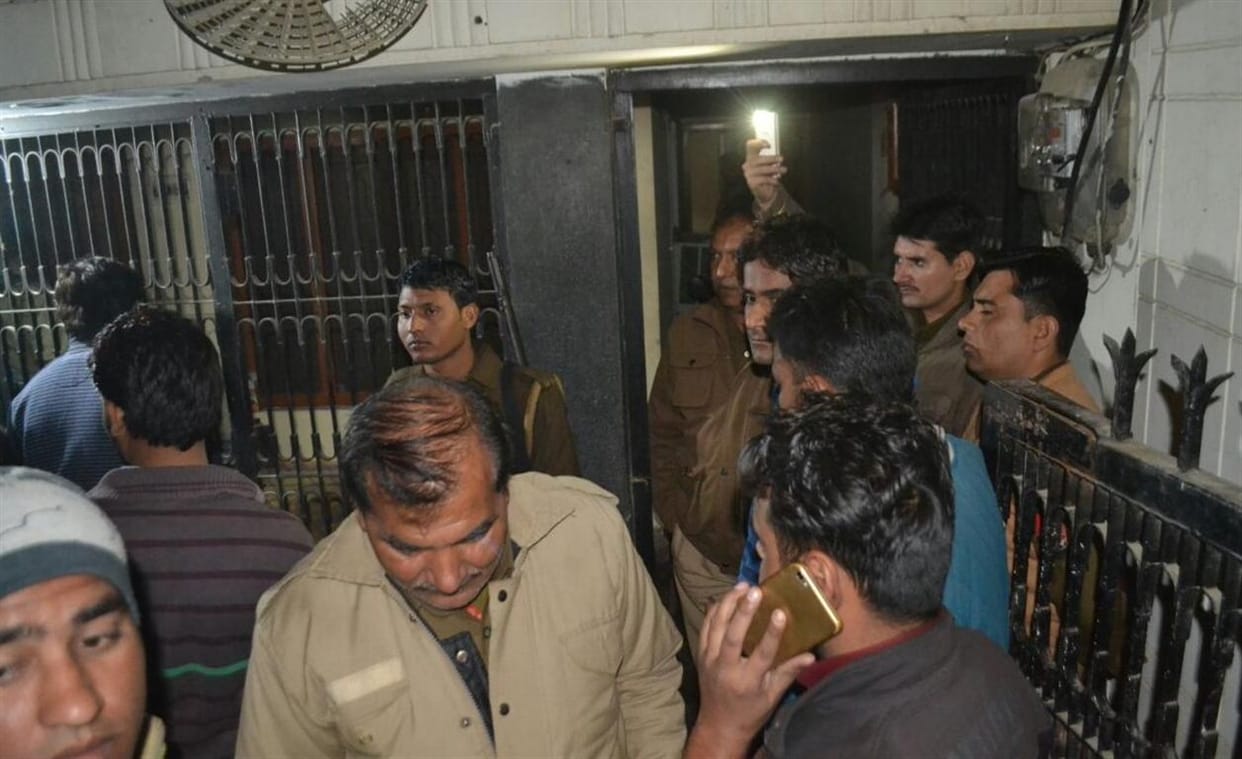 stone pelting at teacher's house