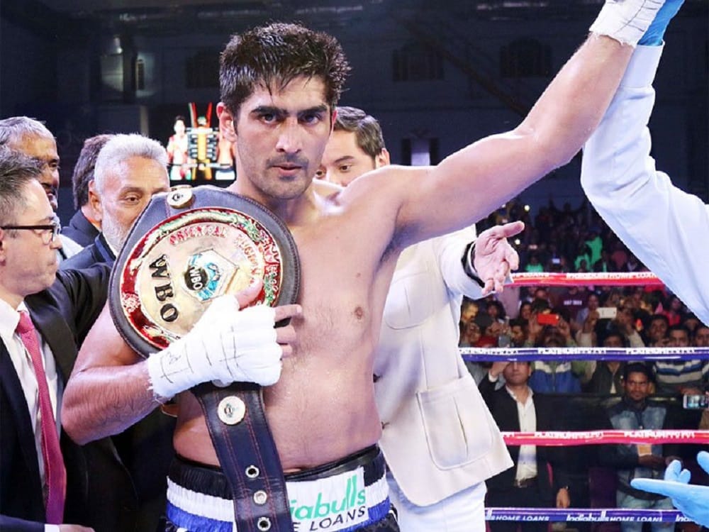 indian boxer Vijender Singh registers tenth successive victory