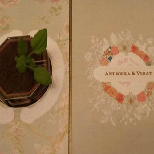 Picture of Virat and Anushka Mumbai wedding reception card is going viral
