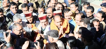 Himachal cm jairam thakur press conference in peterhoff shimla