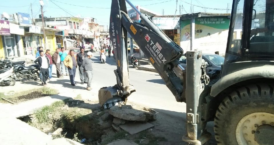 Authorities removed encroachment with force, force
