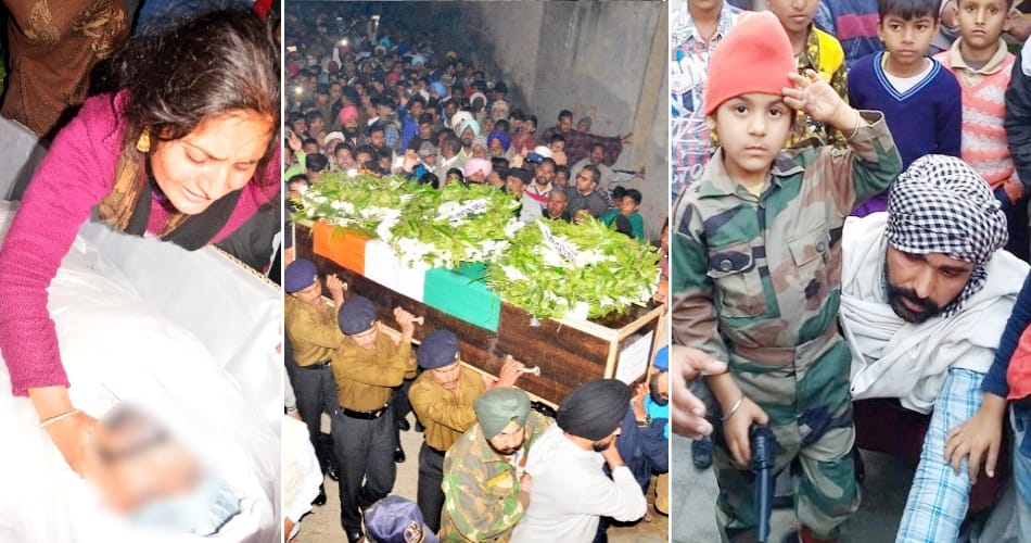Funeral of martyr pragat singh in karnal