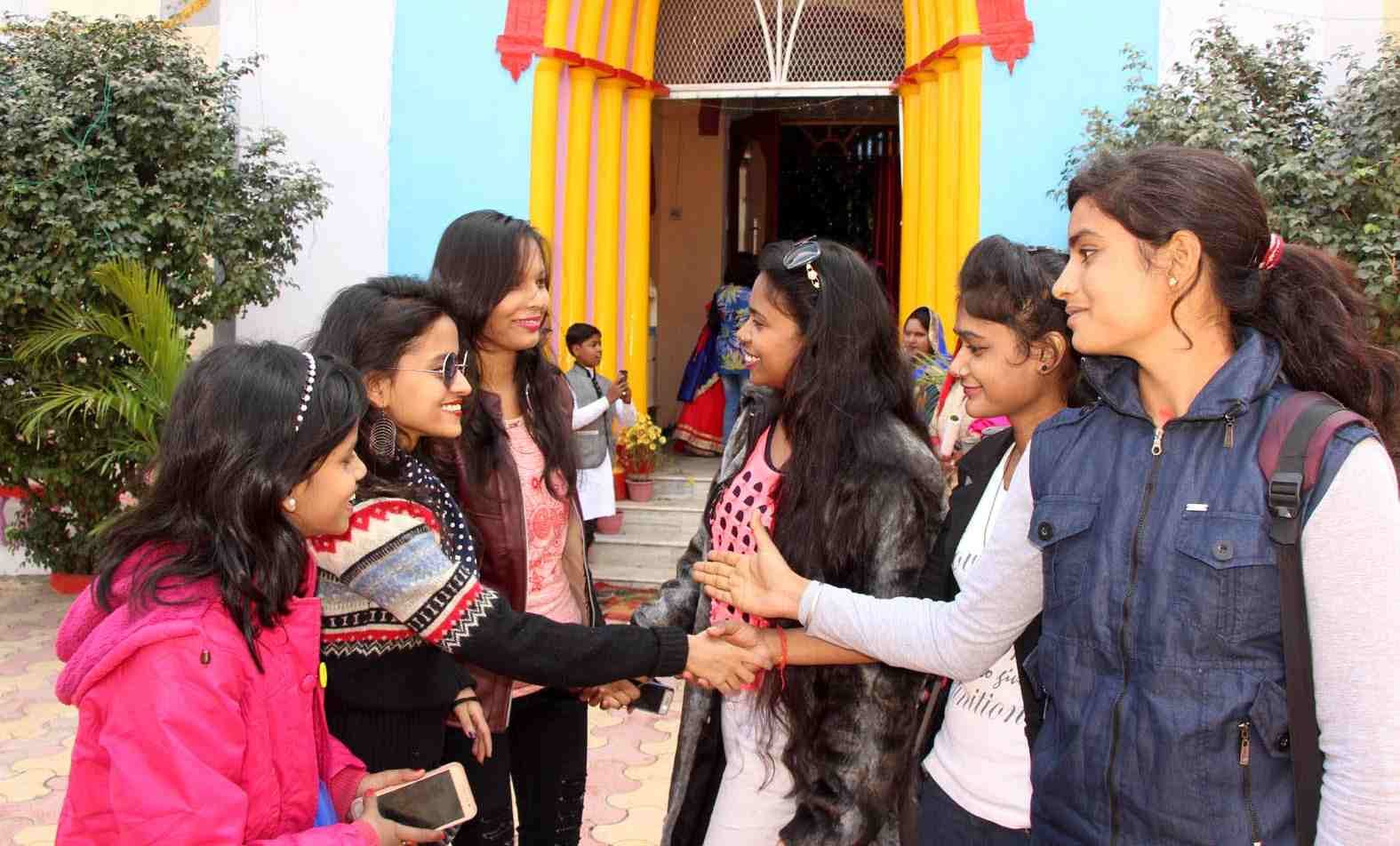 Merry christmas celebrate in church in varanasi