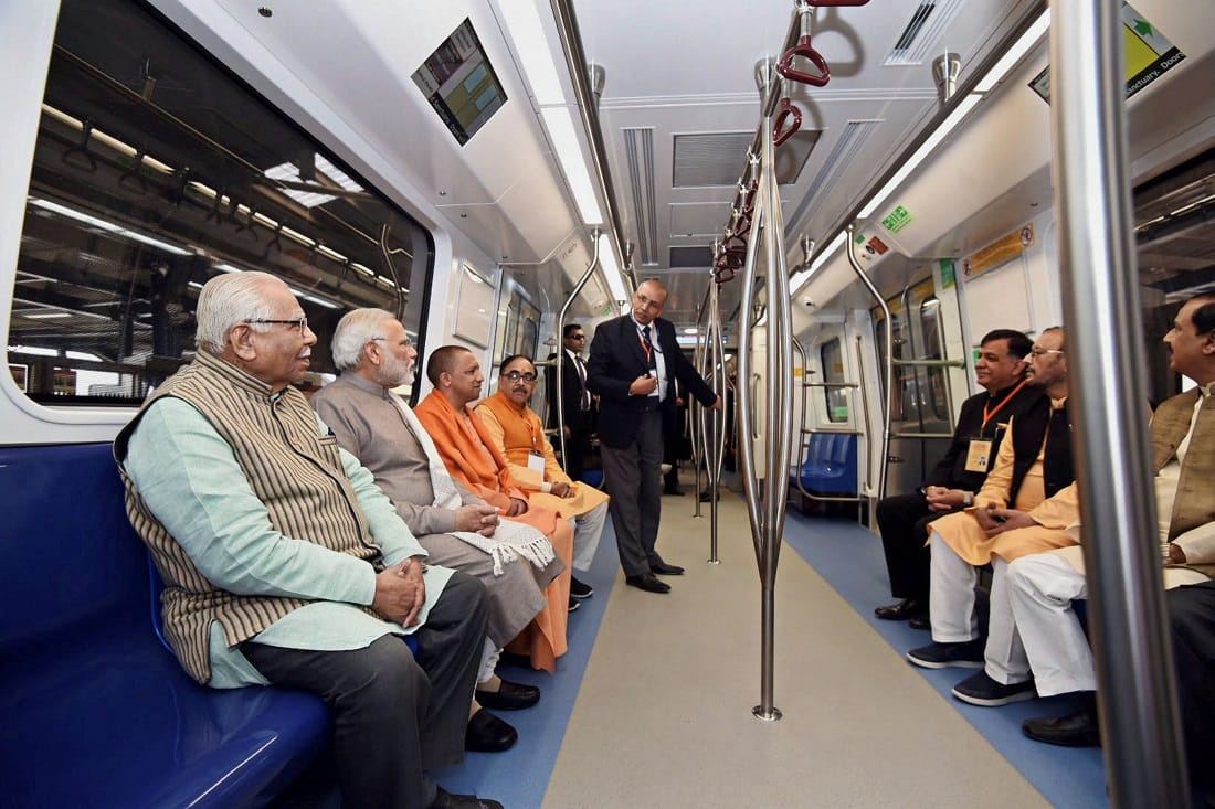 PM Modi inaugurate Magenta Line Metro from Botanical Garden Station to Okhla Bird Sanctuary