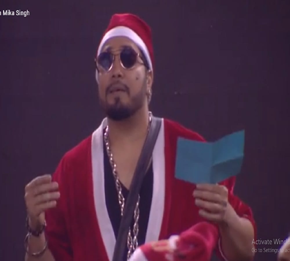 mika singh gifts to shilpa on christmas in bigg boss 11