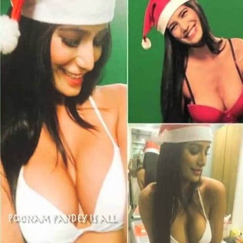Poonam Pandey gives Christmas and new year gift to fans by posting this hot video