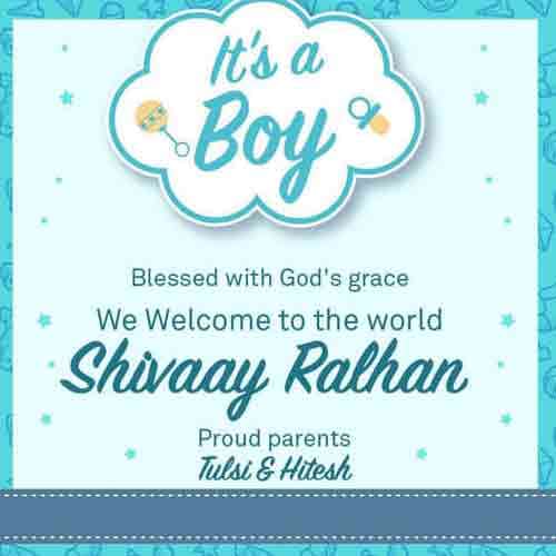 gulshan kumar daughter tulsi kumar became a baby boy mother