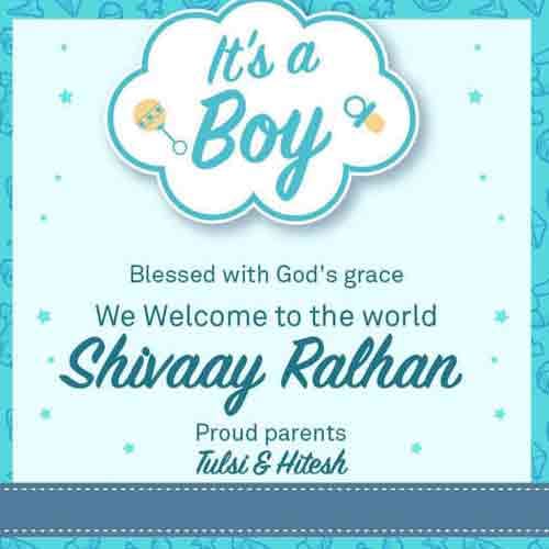 gulshan kumar daughter tulsi kumar became a baby boy mother