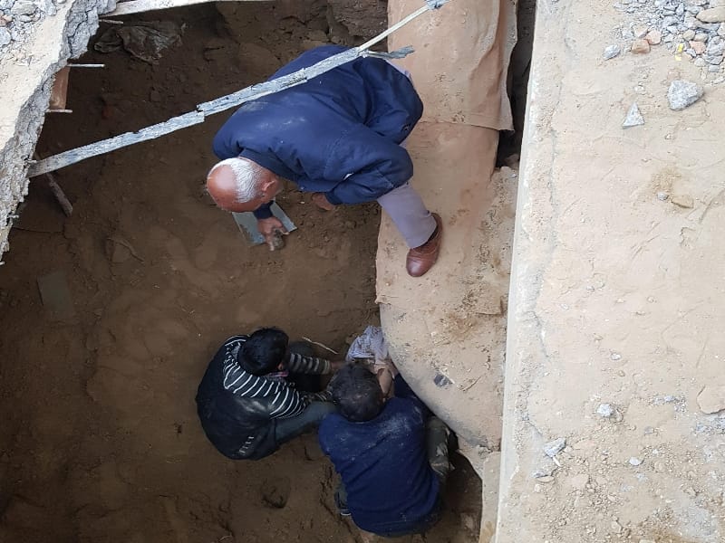 labour died in sharaganj mall