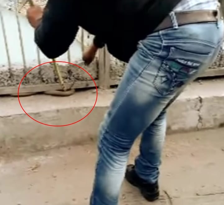 Snake gripped man hands during rescue shocking photos