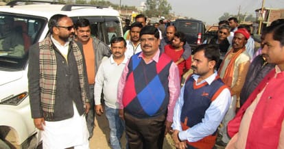 Scorpio theft from MLA office in sonbhadra