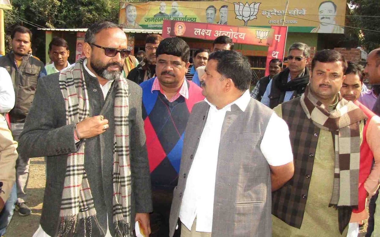 Scorpio theft from MLA office in sonbhadra
