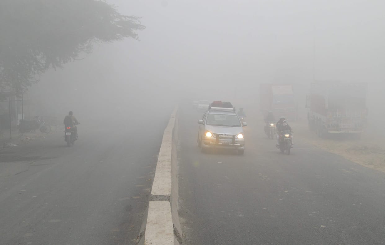 air polluted of moradabad as people celebrate diwali with crackers