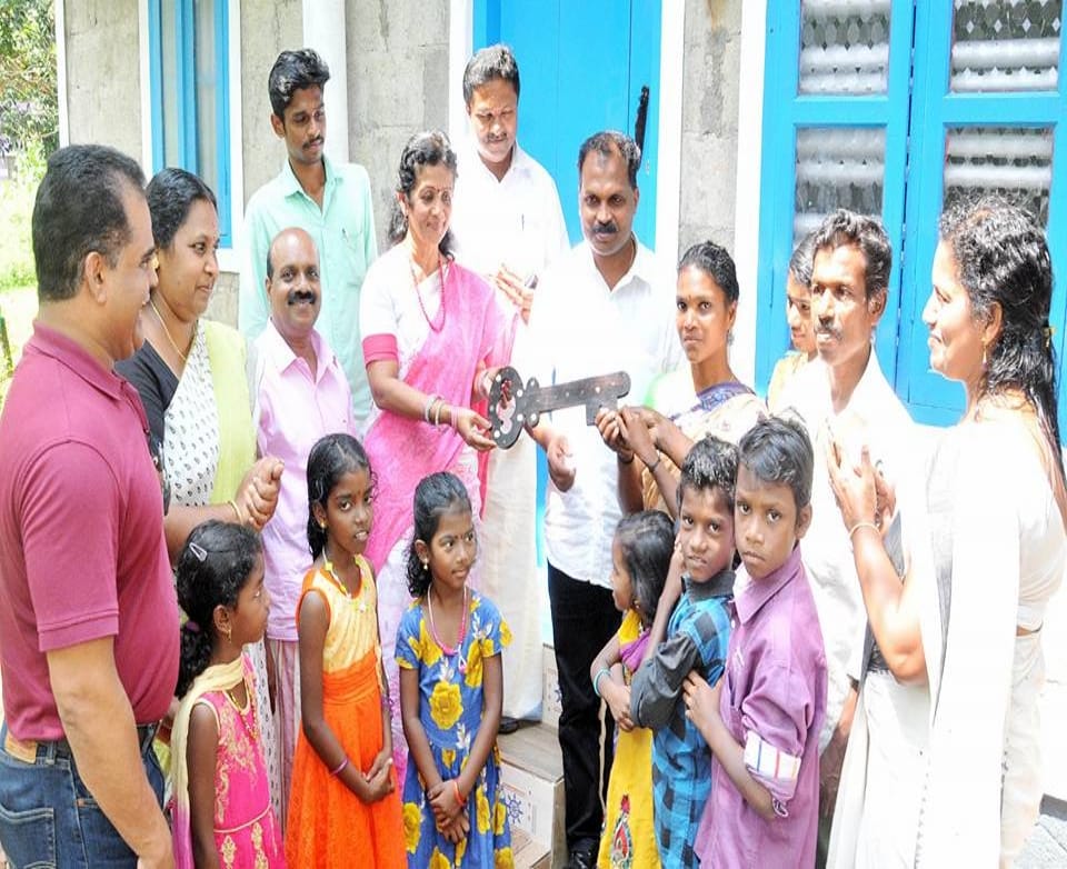 bashindey retired teacher ms sunil building homes for the homeless