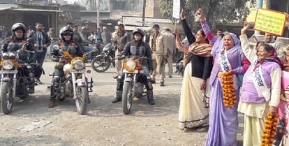 World Record holder Pallavi Faujdar arrives in Kaifila Saharanpur, 