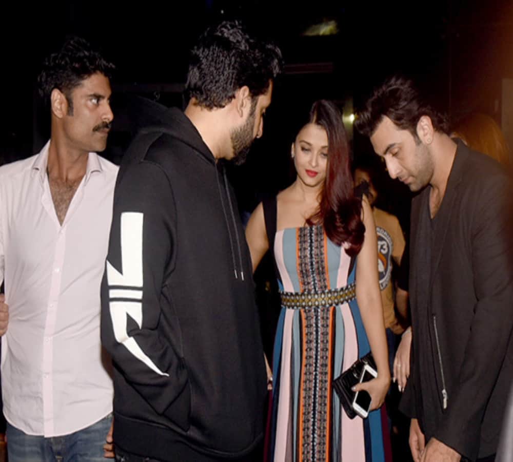aishwarya rai and abhishek bachchan together birthday party 