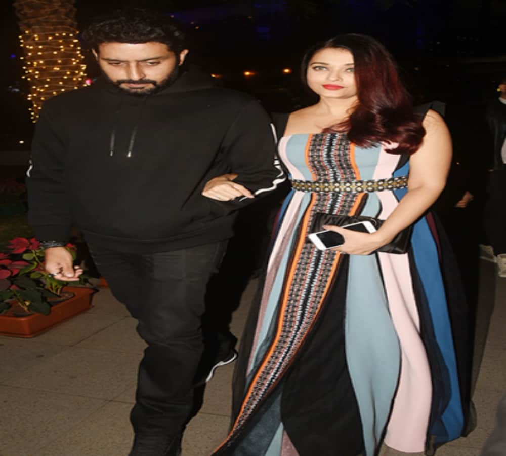 aishwarya rai and abhishek bachchan together birthday party 