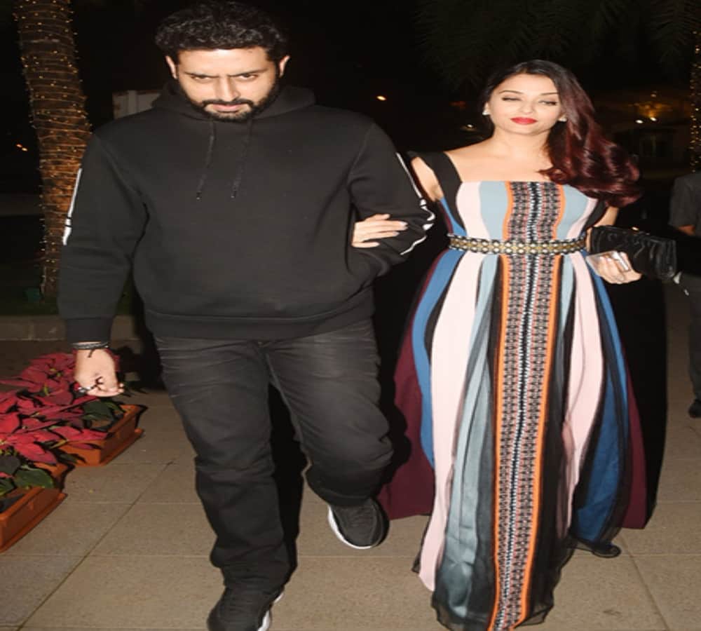 aishwarya rai and abhishek bachchan together birthday party 