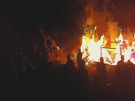 The thugs who came to open buffalo blew six houses