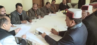  jairam thakur meeting with officer at shimla