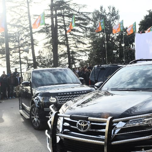 rehearsal for vvip movement in shimla for oath taking ceremony