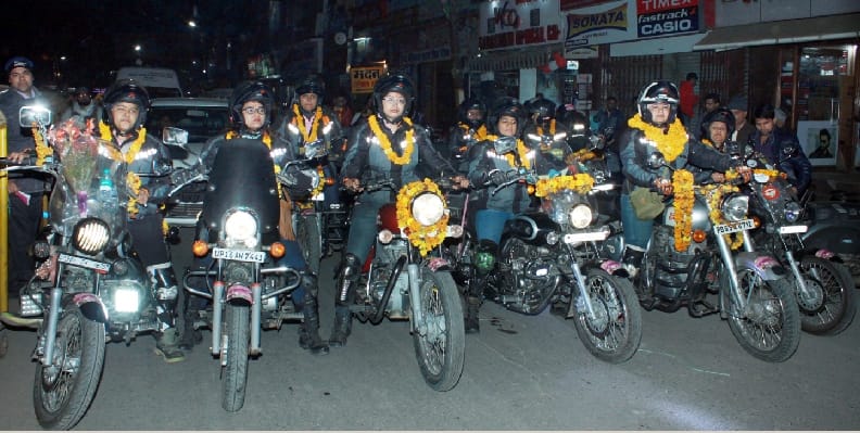 Bike Riders Convoy reached Muzaffarnagar