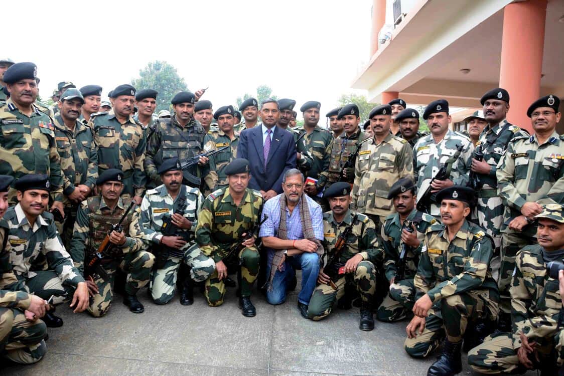 BOLLYWOOD ACTOR NANA PATEKAR SHARED MOMENTS WITH BSF JAWANS