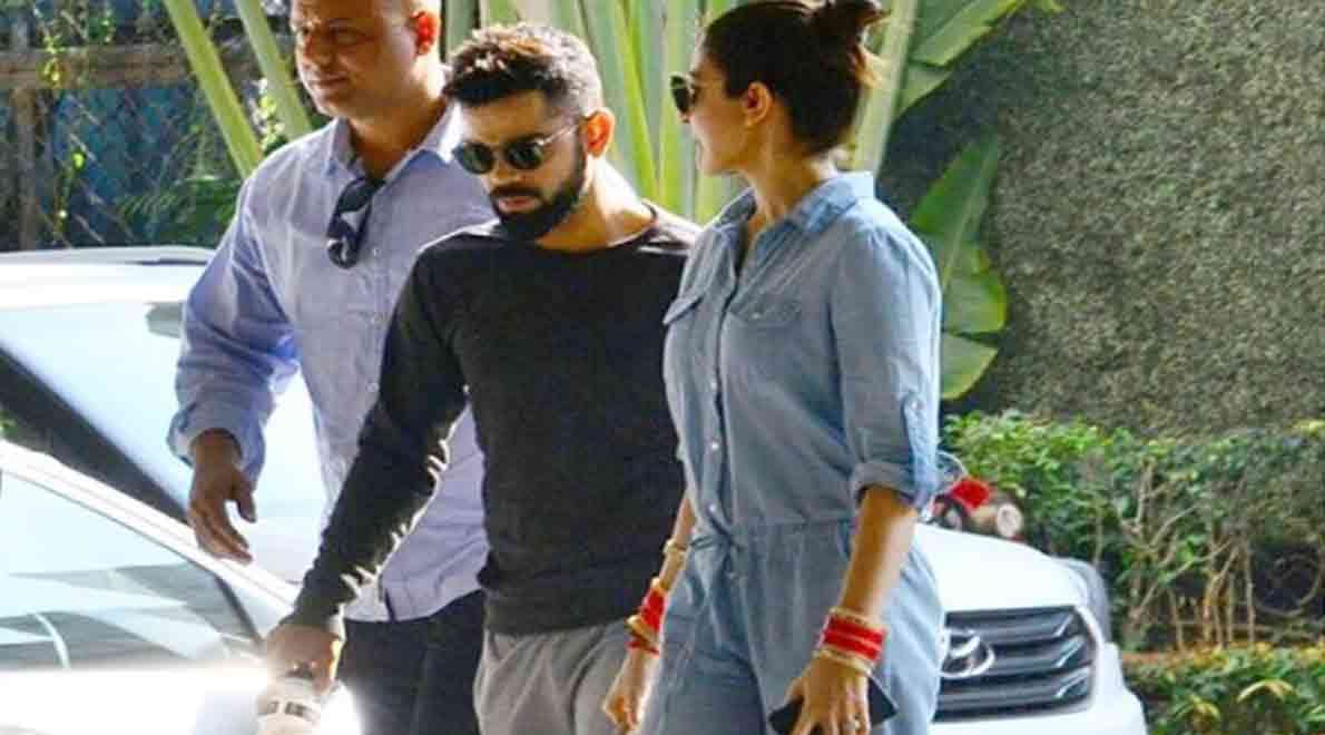 virat kohli and anushka sharma new look before mumbai reception