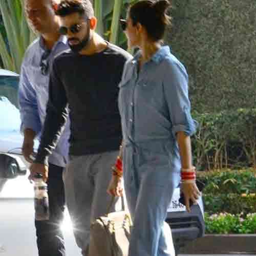 virat kohli and anushka sharma new look before mumbai reception