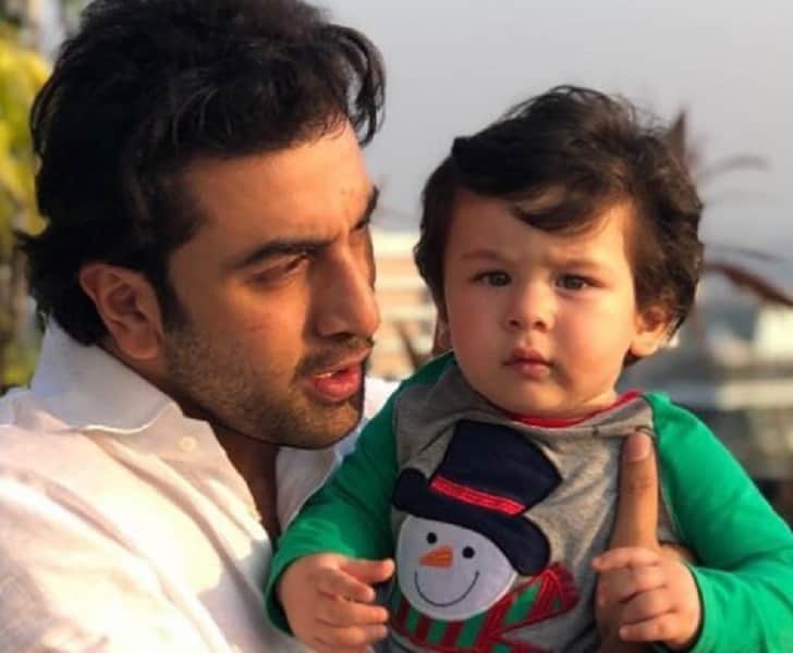 Taimur Ali Khan and Ranbir Kapoor photo goes viral on Internet 