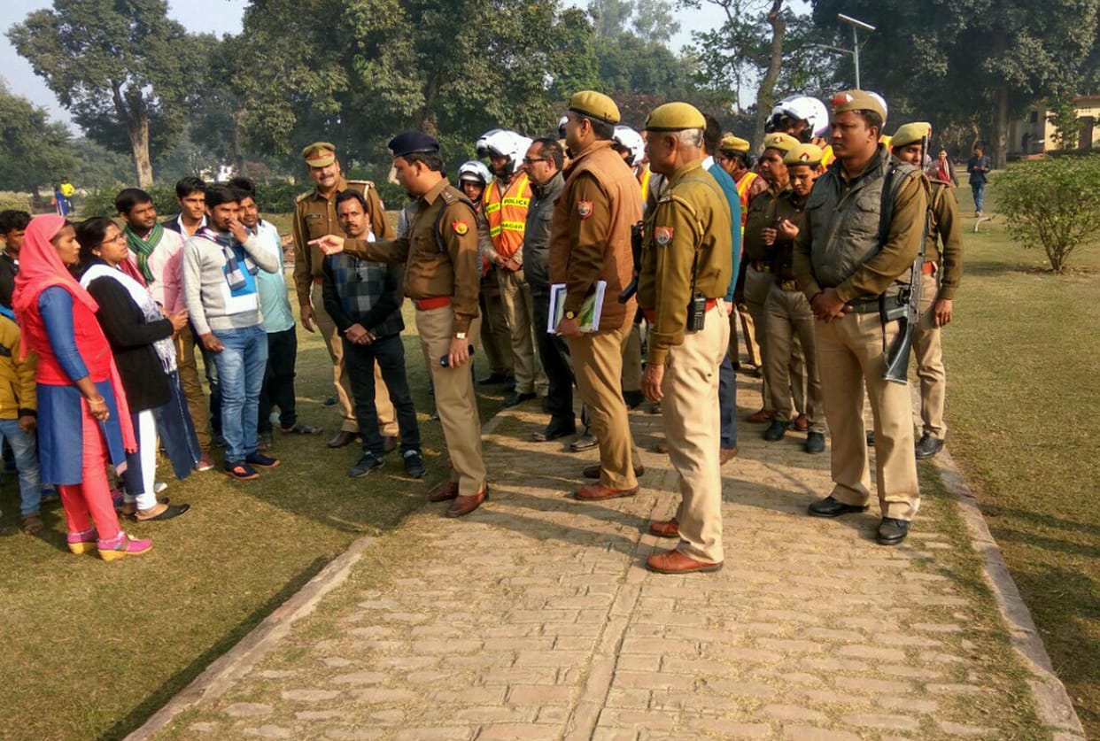 The SP reviewed the security arrangements of religious places.