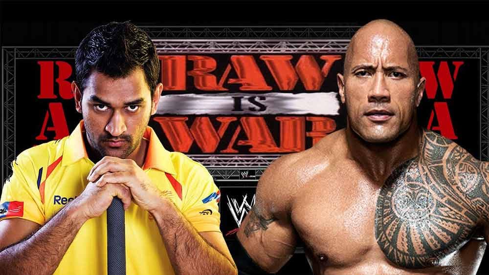 the rock identifies the ms dhonis trademark helicopter shot
