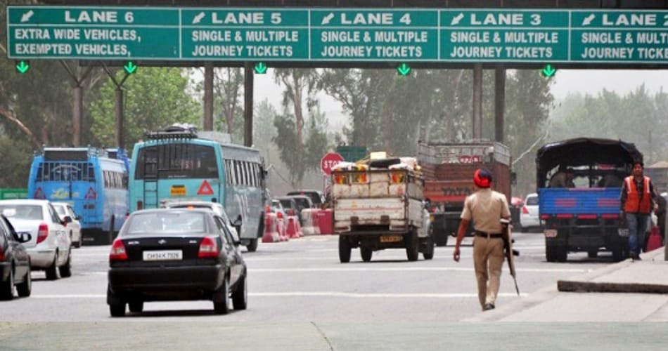 5 toll plaza on Bathinda to chandigarh
