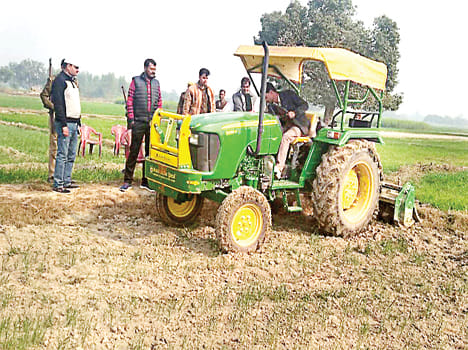 Crop free land, land mafia raided