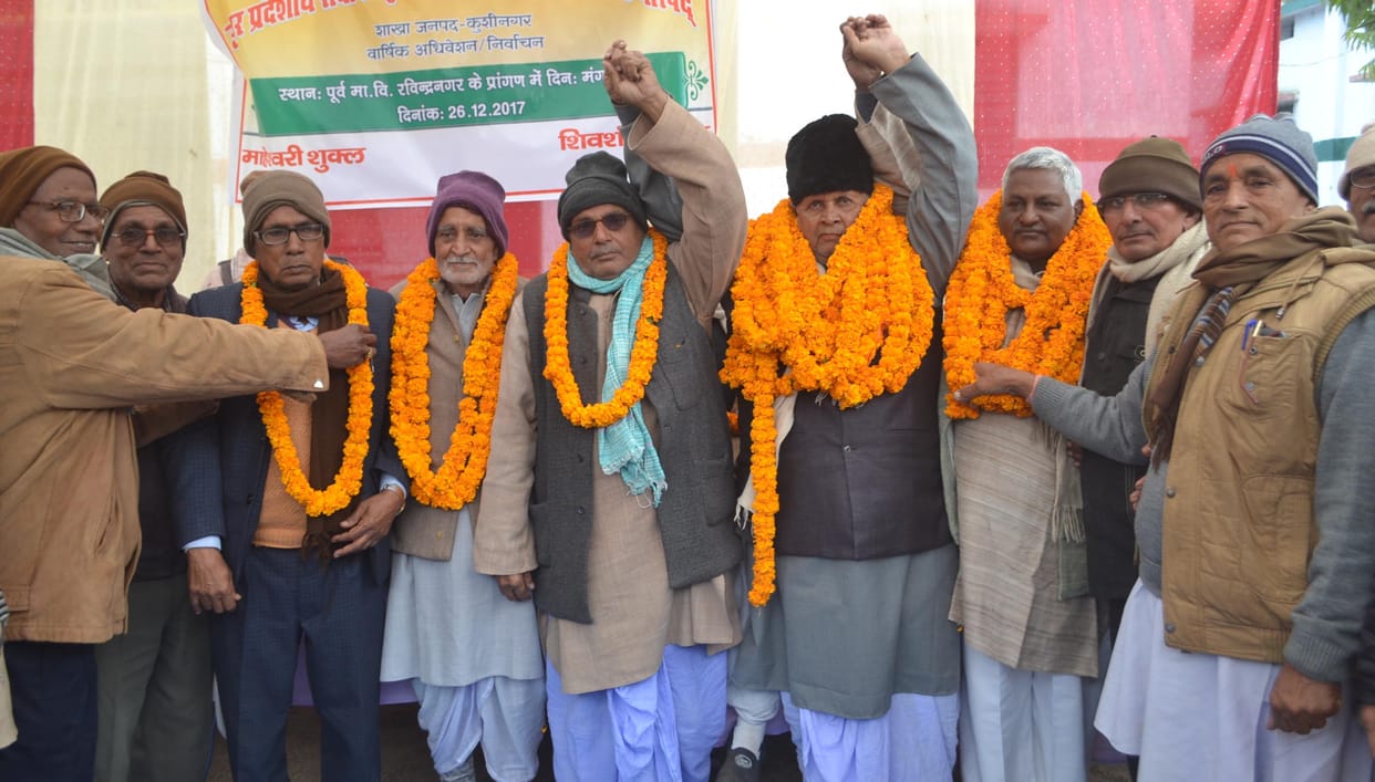 Maheshwari became the President of retired teachers.