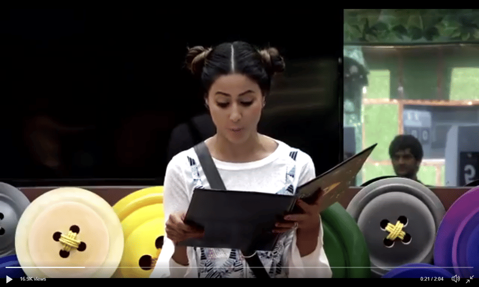hina khan tease akash in ingore task in bigg boss 11