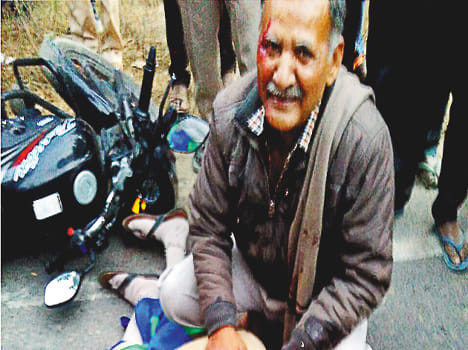 Death of wife by truck collision