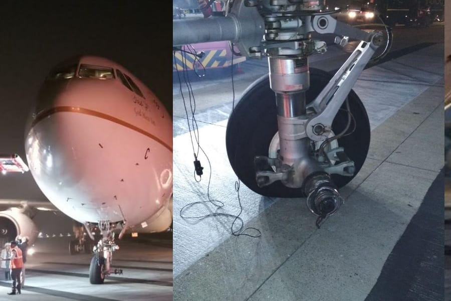 plane removed from lucknow airport.