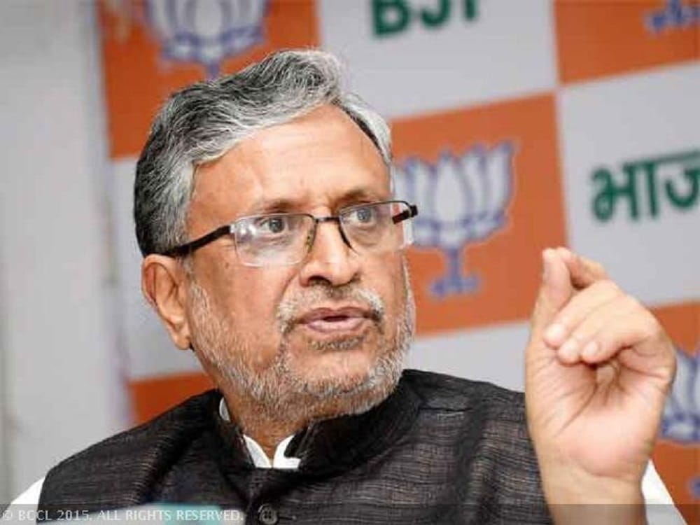 Sushil Modi accuses Lalu yadav over land grabbing issue