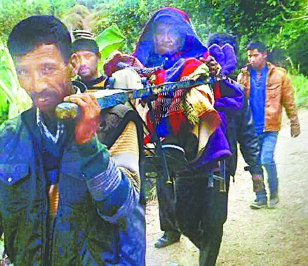 People brought to the injured girl five km in the dolly