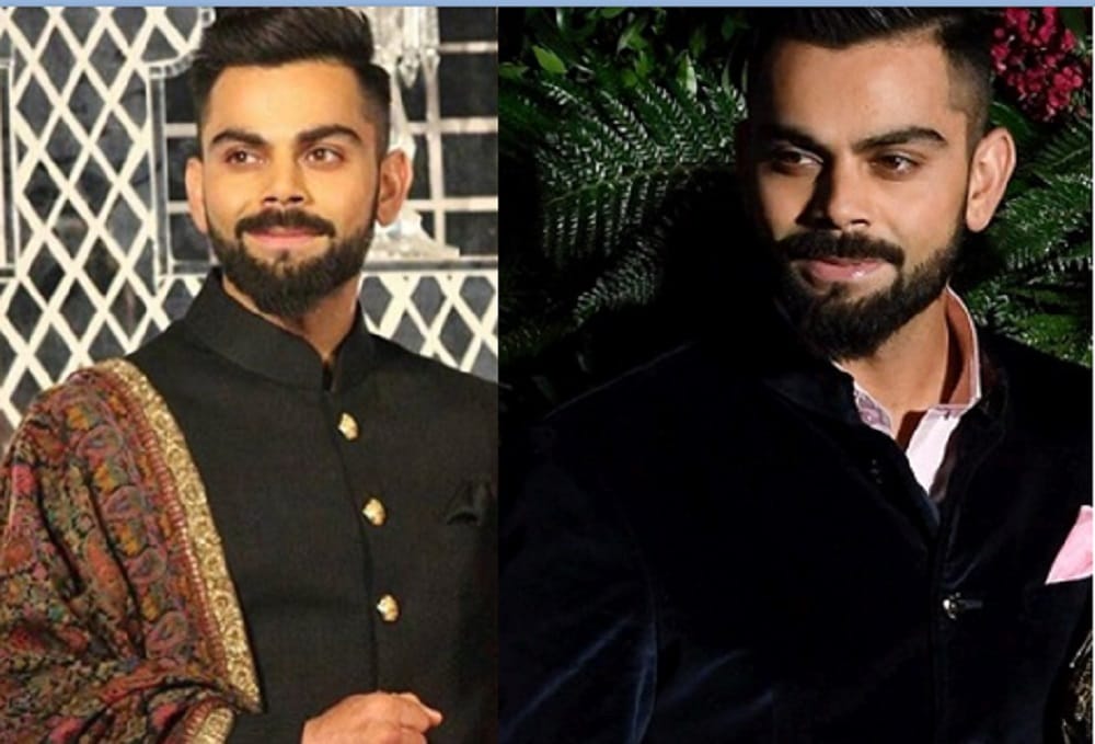 Virat Kohli Mumbai Wedding Reception Attire