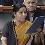 kulbushan jadhav issue raises in rajya sabha and sushma swaraj gives statement on this