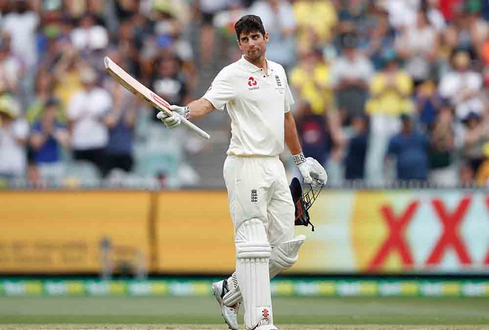 alastair cook completed his 1000 runs at oval ground