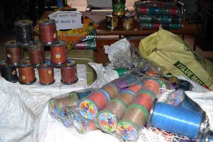 Restricted chinese thread seize in varanasi